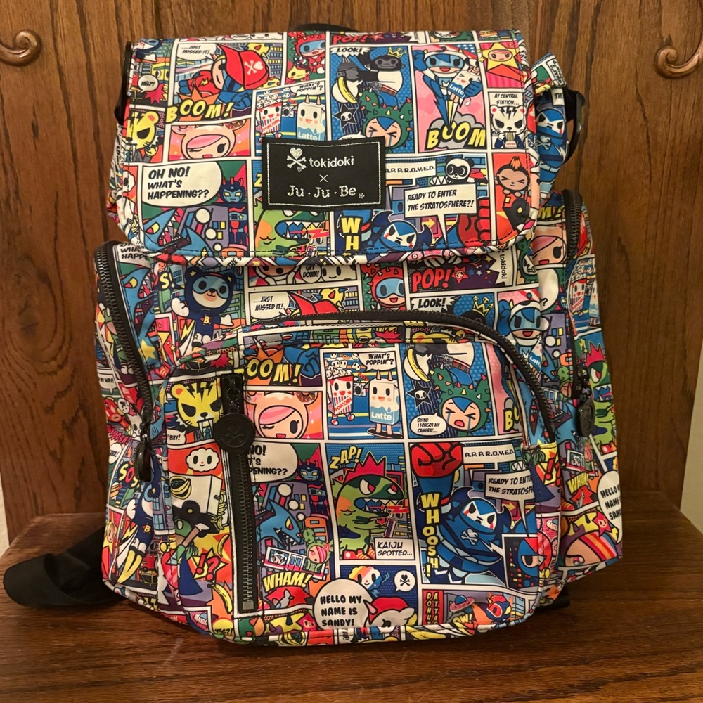 Ju Ju Be x Tokidoki Super Toki Backpack Diaper Bag Jujube